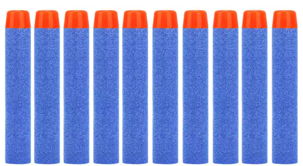 100x Foam Dart Refill Pack - LIGHT BLUE - Nerf Compatible