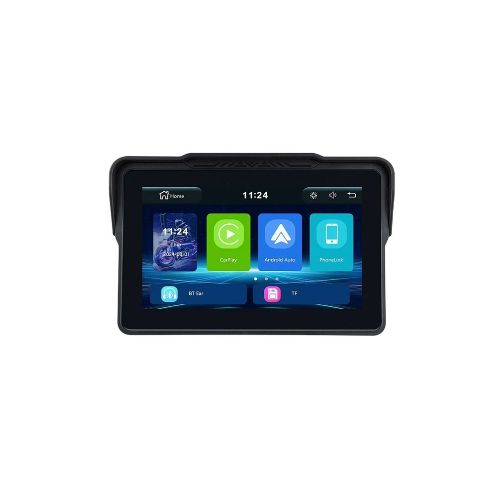 7 inch Motorcycle Android Auto Wireless Touch Screen Carplay + Camera +TPMS