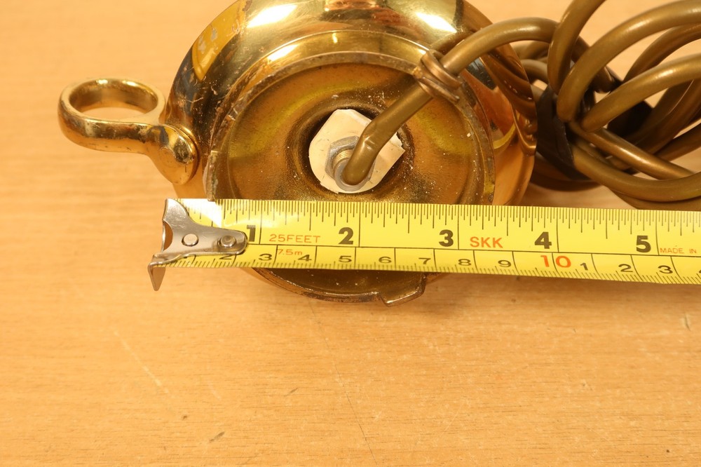 Vintage Solid Brass Chamberstick Candlestick Electric Table Lamp 8" Inch