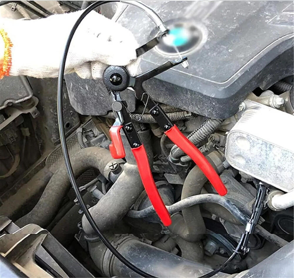 10Pc Hose Clamp Clip Remover Pliers Wire Long Reach Kit Fuel Oil Water Hose Tool