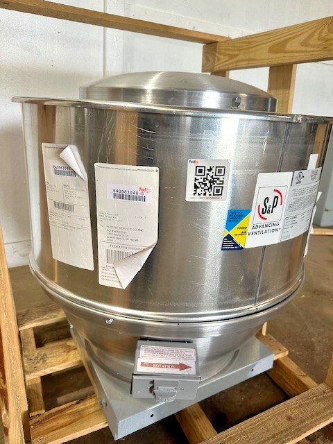 "S&P STXB10RHUL" H.D COMMERCIAL 115V,1PH VENTILATION ROOFTOP EXHAUST/UPBLAST FAN