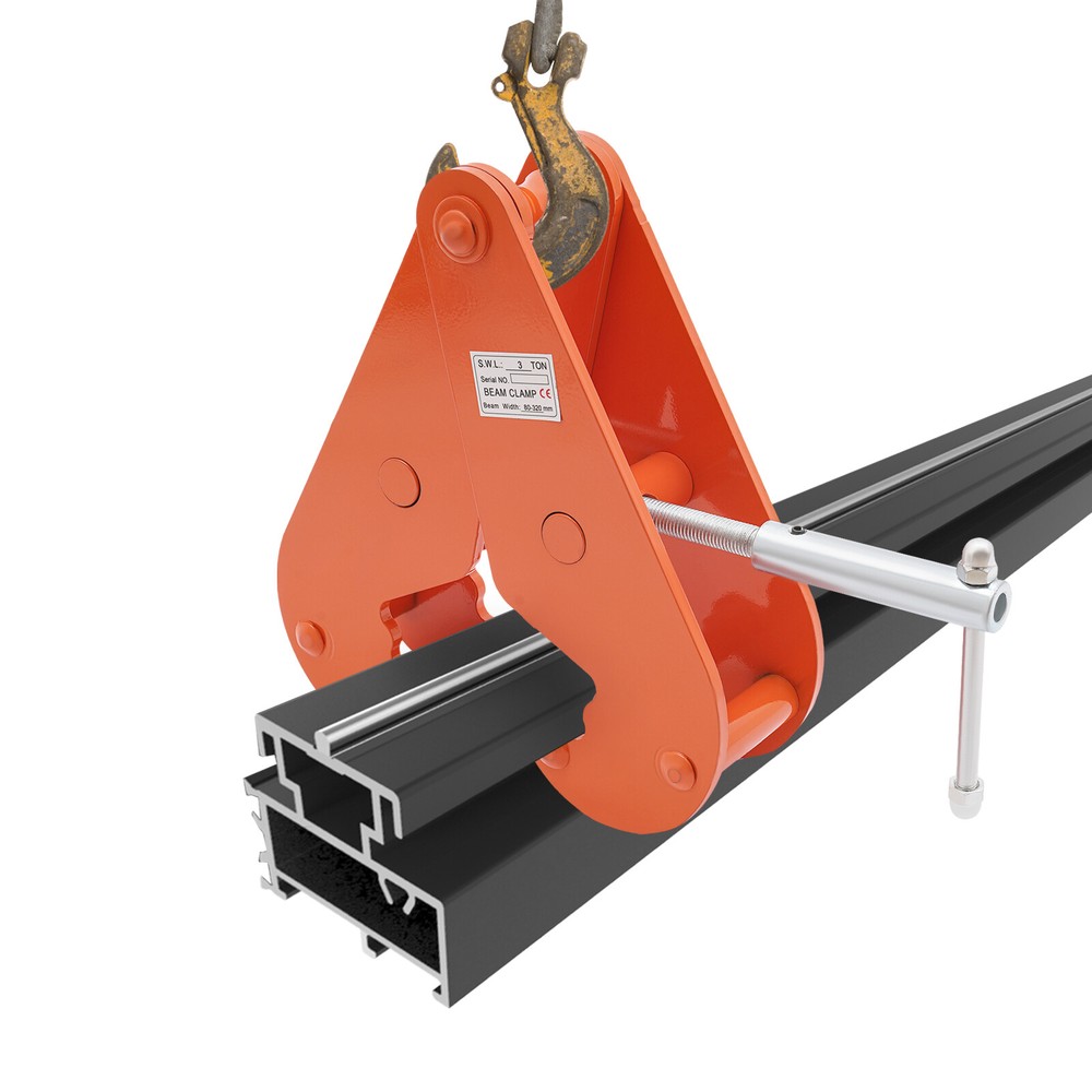 3T Adjustable Lifting Clamp for I-Beams - Durable and User-Friendly