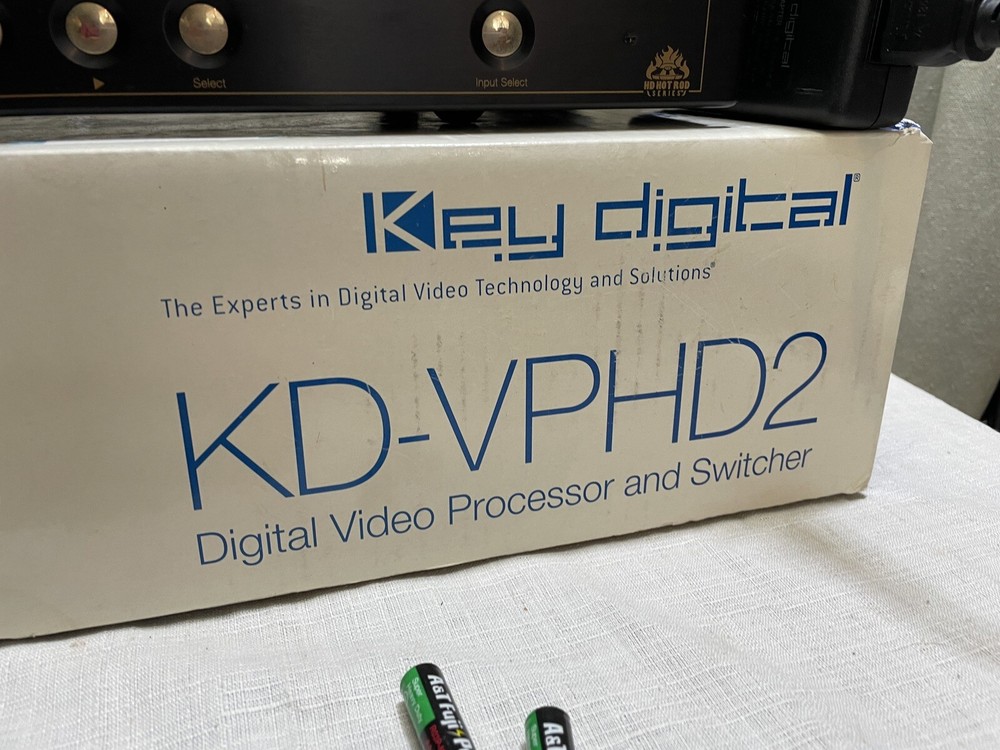 Key Digital KD-VPHD2 Digital Video Processor and Switcher with Remote Hot Rod