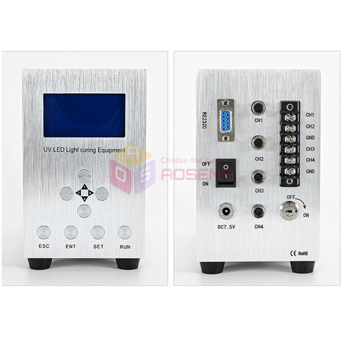 LCD Screen Display 365nm UV LED Spot Light Source Glue Curing Machine