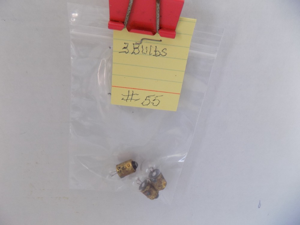 # 55  MINI BULBS  3 PK. UNBRANDED  NEW