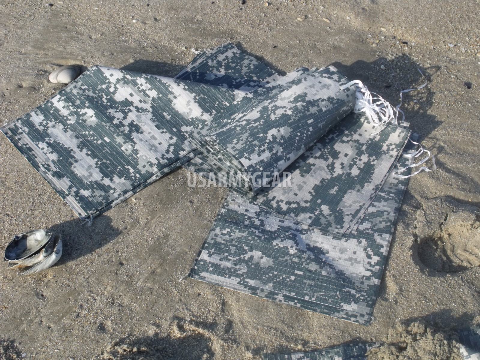 500 Sandbag Sand Bag Flood Erosion Barrier Hurricane Prep Army Military ACU Camo