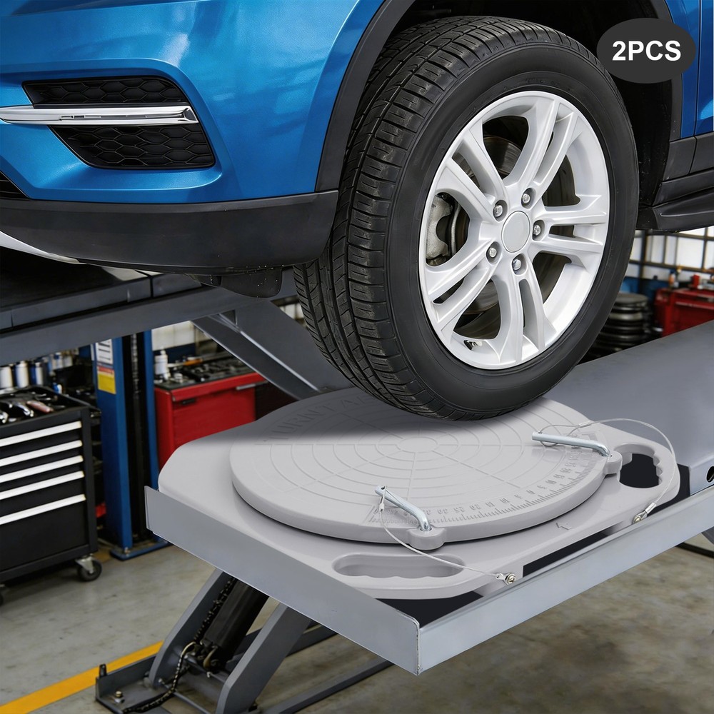 2PCS Durable Car Front End Wheel Alignment Tool Turntable Alignment Turn Plates