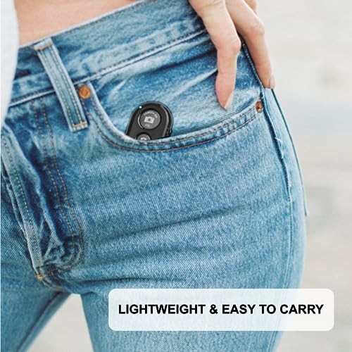 Camera Shutter Remote Control with Bluetooth Wireless Technology - Black