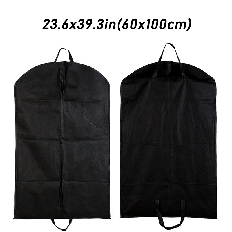 Travel Suit Bag Garment Bag Long Dress Black for Hanging Clothes Carrier Cover