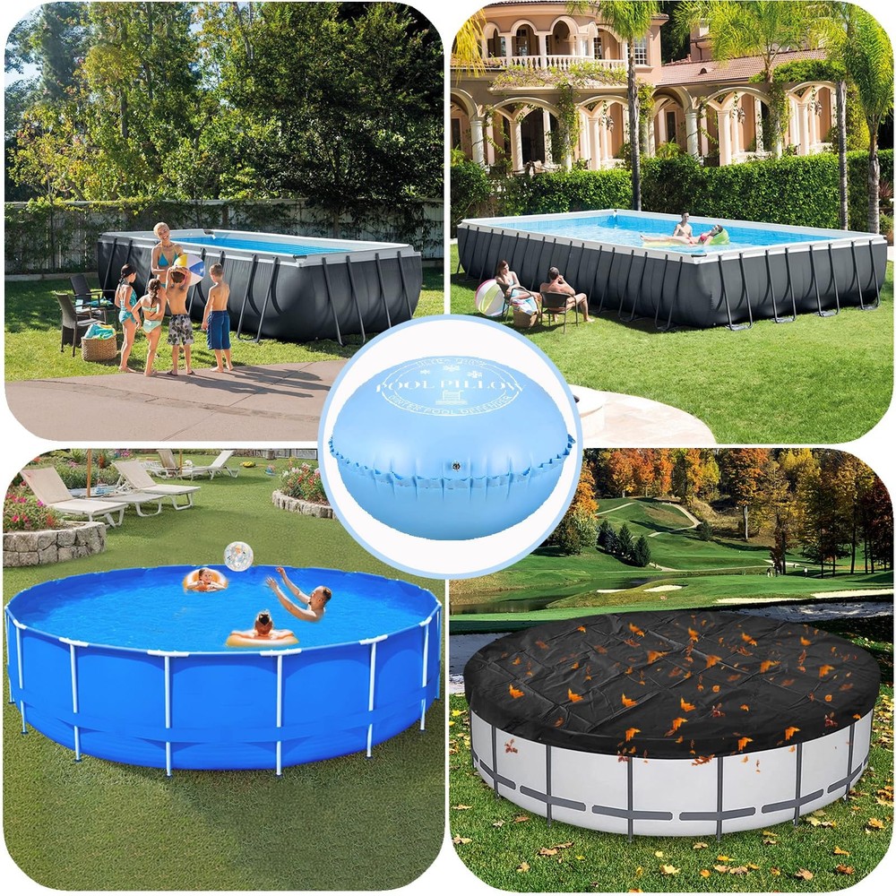 Ultra Thick & Durable Resistant Pool Pillows for Above Ground Pools Support