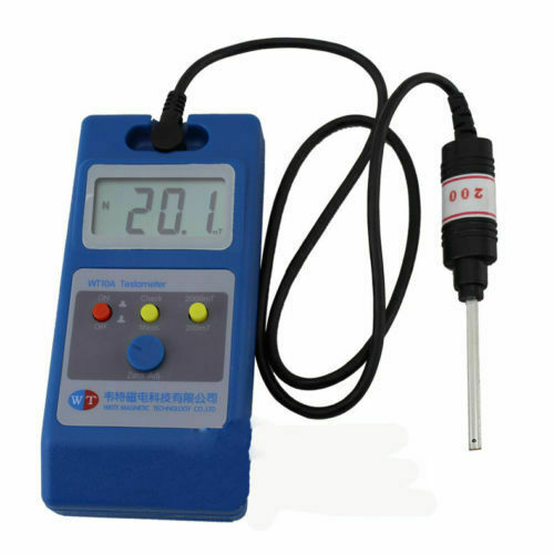 LCD Gaussmeter Tesla Meter Surface Magnetic Field Tester with Ns Function WT10A