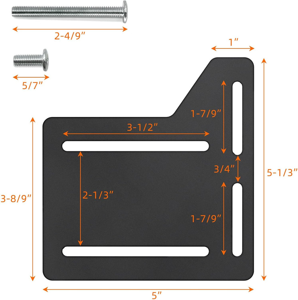 Bed Frame Brackets Adapter Kit for Headboard, Full to Queen Conversion, Heavy Du