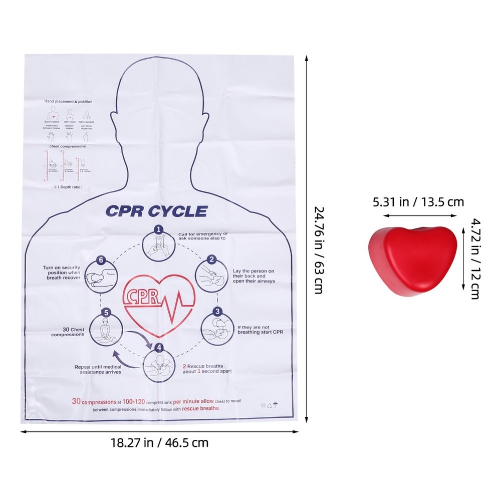 Cardiac Training Model Cpr Compression Hands-only Practice Equipment