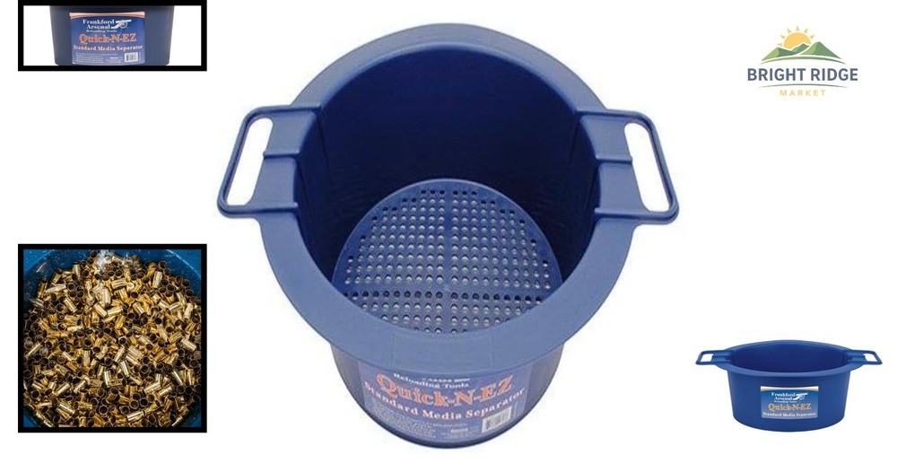 Durable Reloading Media Separator, Perforated Design for Easy Brass Separation