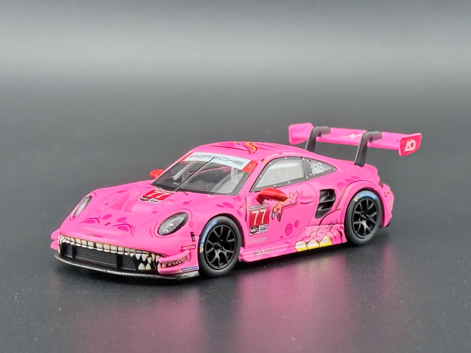 Mini GT Porsche 911 GT3 R #77 AO Racing ROXY 2024 IMSA Road America #1052 1/64