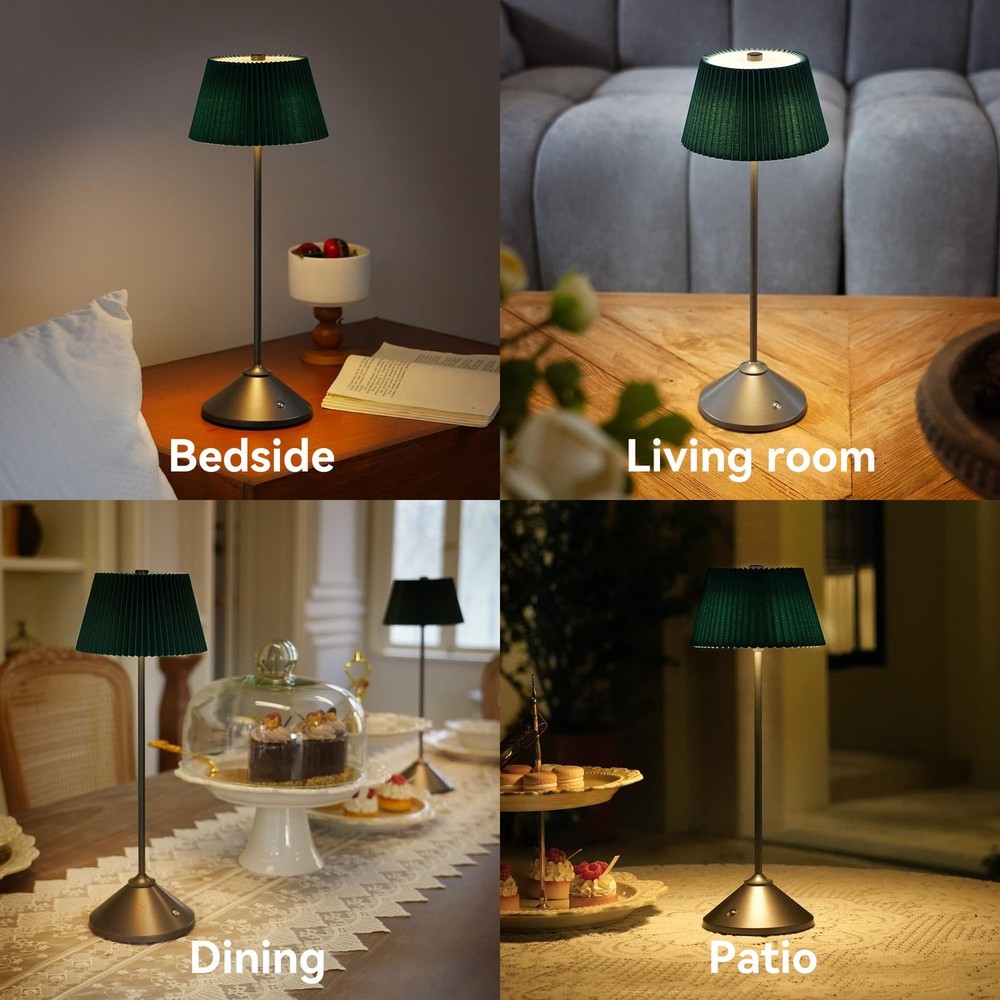 Cordless Rechargeable Table Lamp – 3 Adjustable Color Temperatures, Lightw