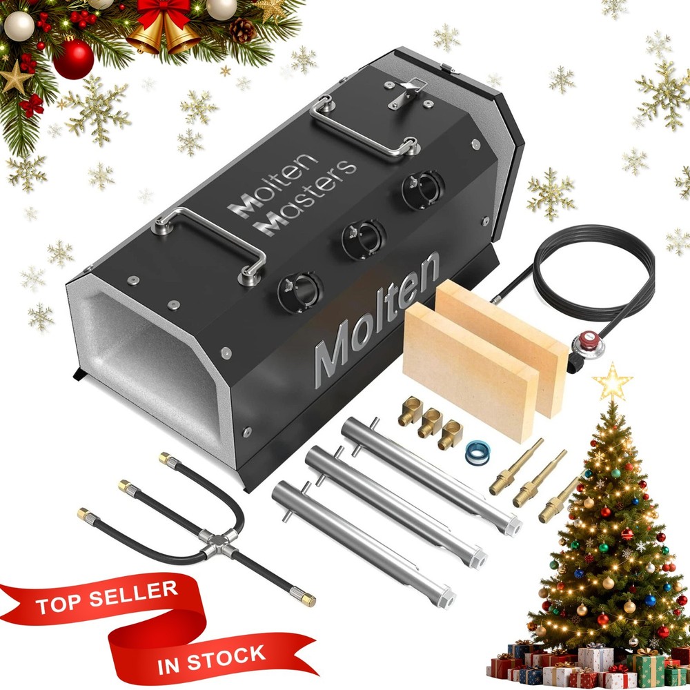 Blacksmithing Knife Making Three Burner Propane Gas Forge Efficient Heating