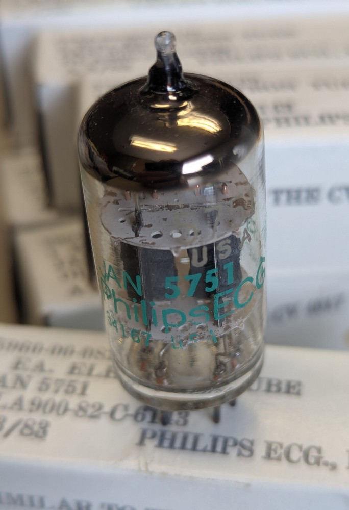 Philips ECG Electron Tube JAN 5751