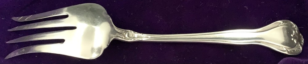 Lunt Sterling Flatware, Tudor, Beef Fork, 7 inches