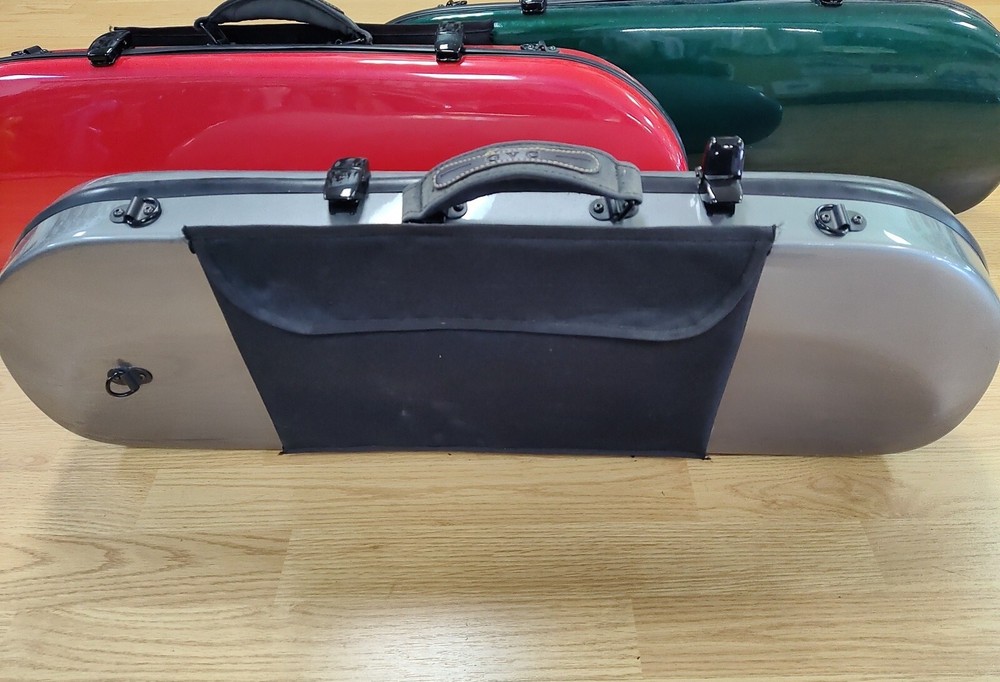 VIOLIN CASE-USED D SHAPE 4/4 COLOR-COMPOSITE SHELL-LIGHT-NO SCRATCH-PROTECT-MOON