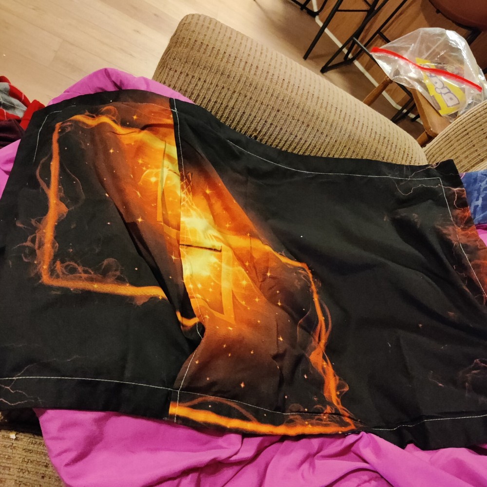 Flaming Basketball Pillow Case
