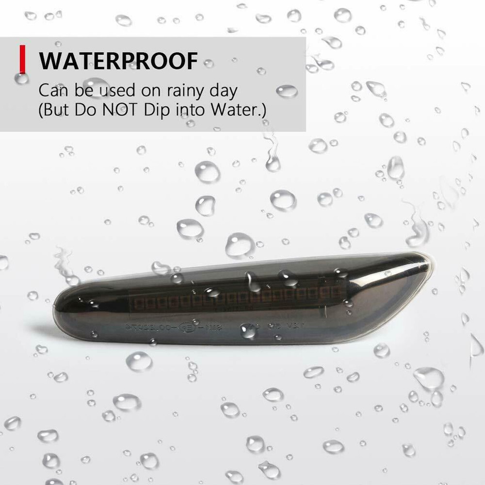 For BMW E60 E82 E83 E90 E92 E46 LED Front Fender Side Marker Turn Signal Lights