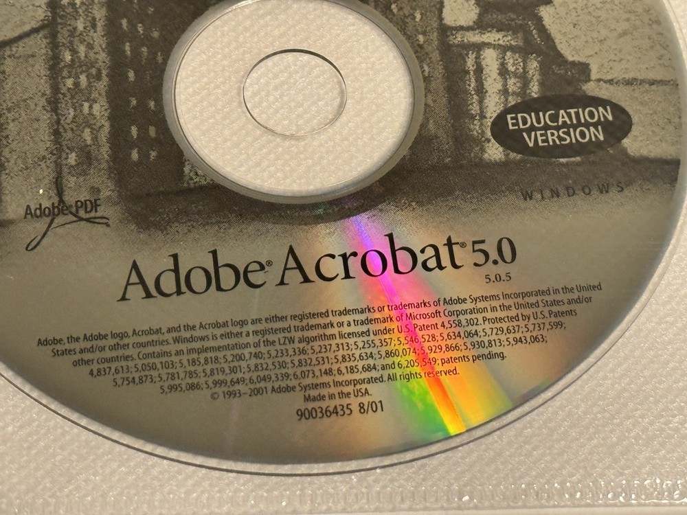 ADOBE ACROBAT 5.0 Education Version for Windows Discs only