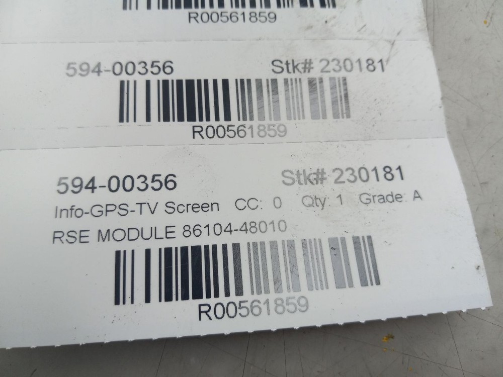 06 LEXUS GX470 VIDEO CONTROL MODULE 86104-48010
