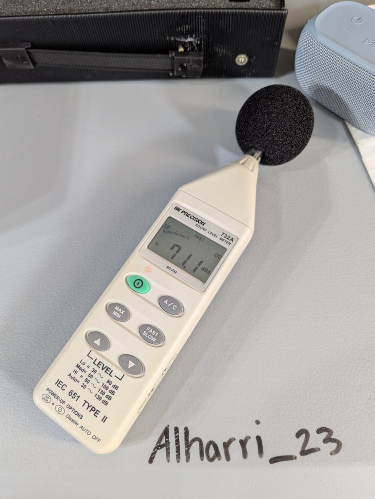 BK Precision 732A Digital Sound Level Meter with RS-232 Interface