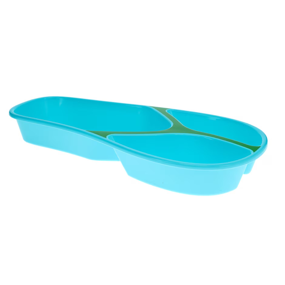 Flip-Flop Style Divided Plastic Serving Trays
