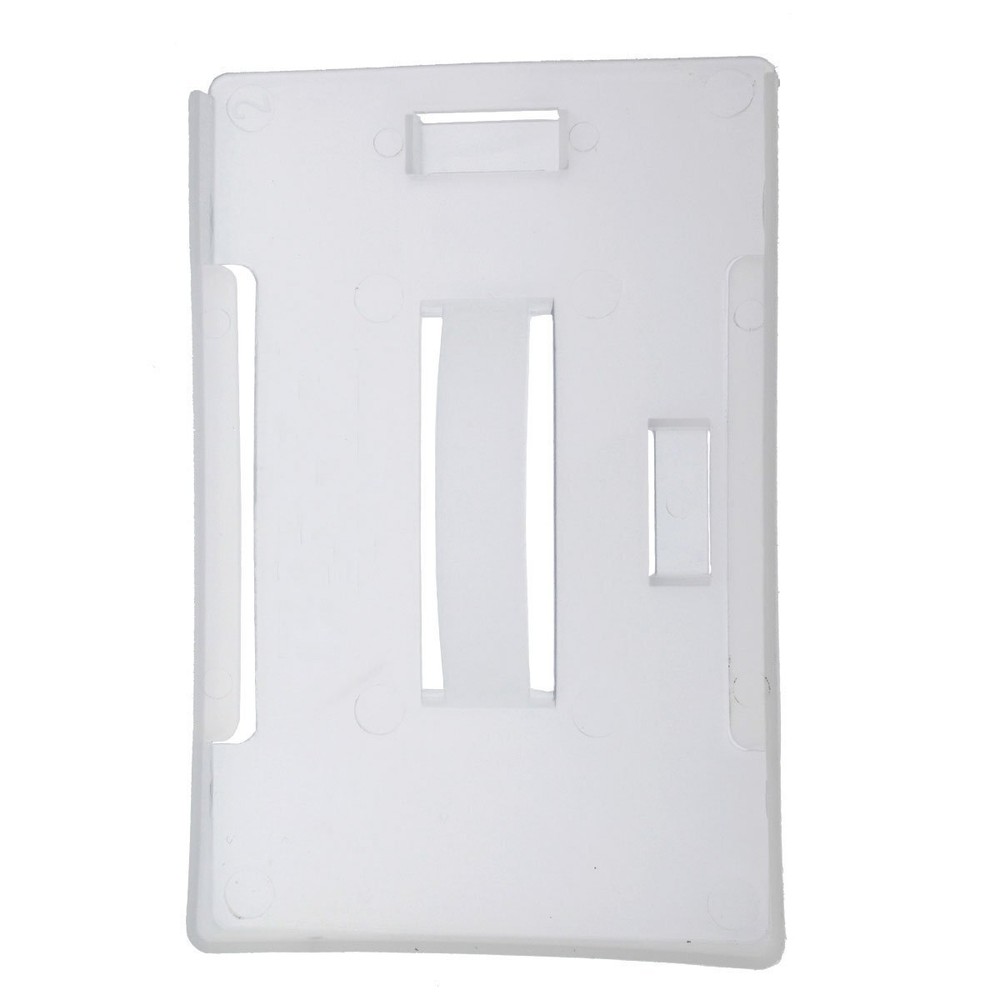Lightweight Plastic Badge Holder for Multiple ID Badges - Vertical or Horizontal