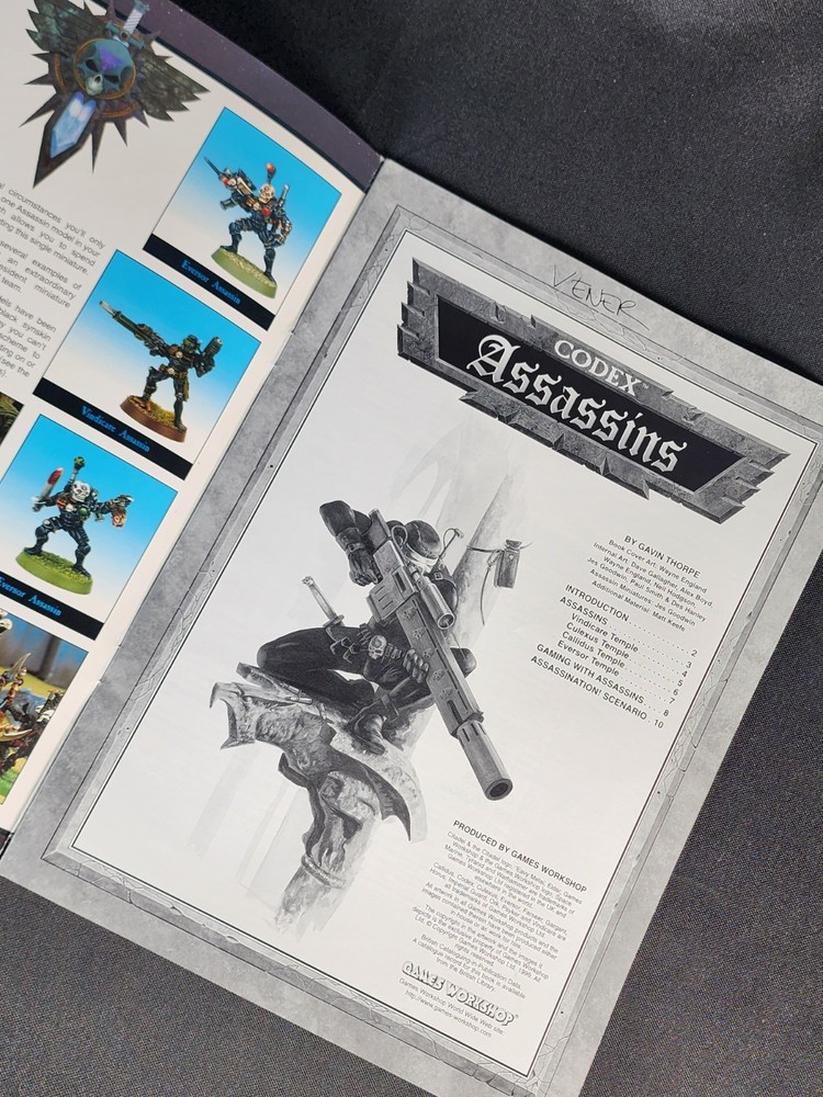GW 40K 3rd Edition 1999 Codex Assassins