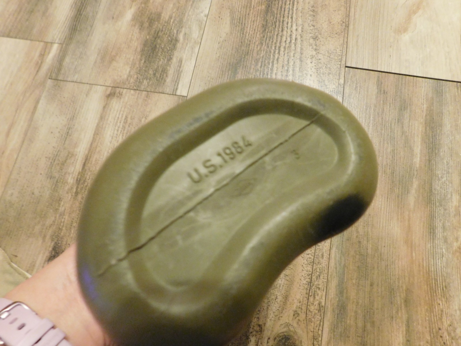 US MILITARY 1 QUART OD GREEN PLASTIC CANTEEN " US 1984 ZARN"