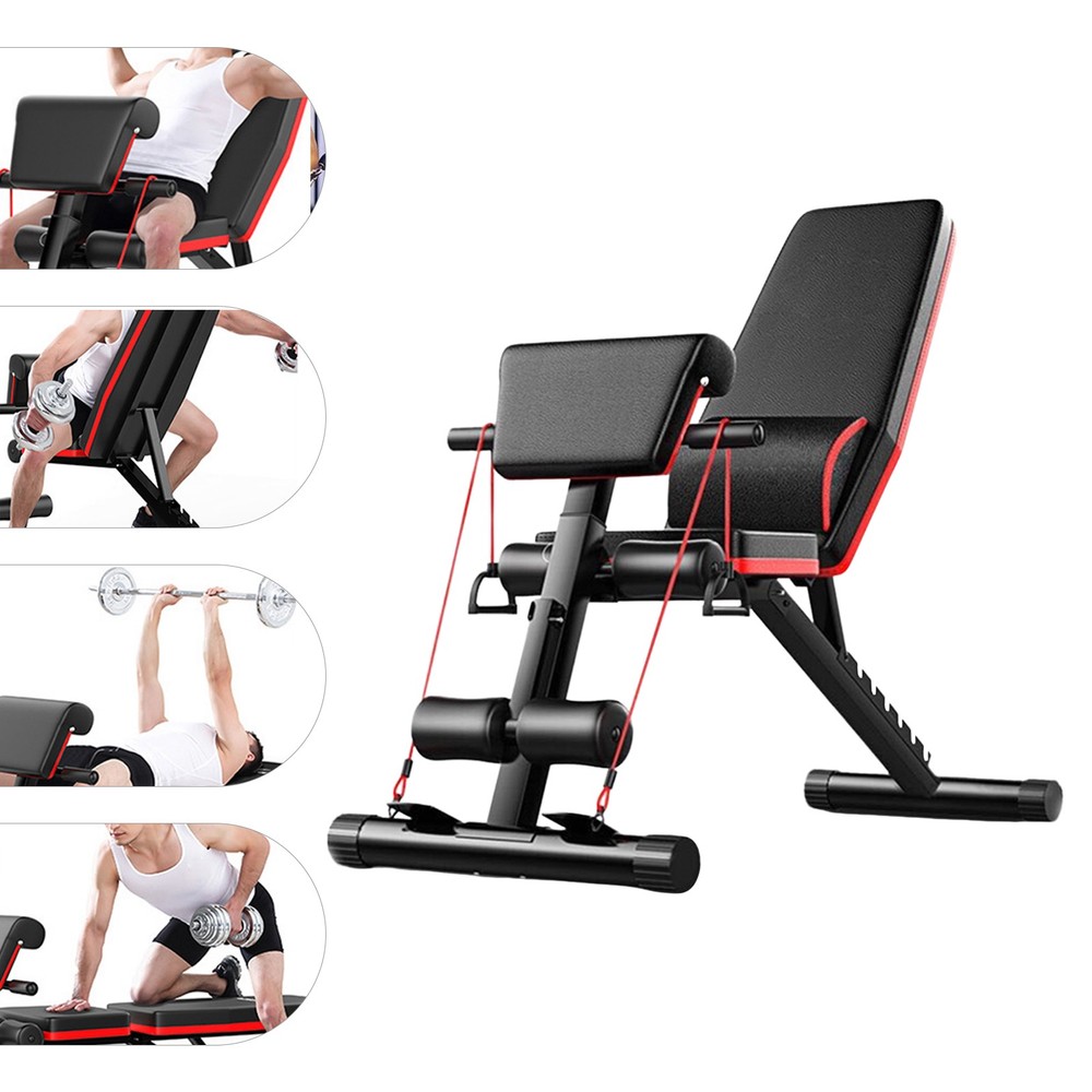 Adjustable Workout Bench Foldable Utility Weight Bench Home Gym Strength Train