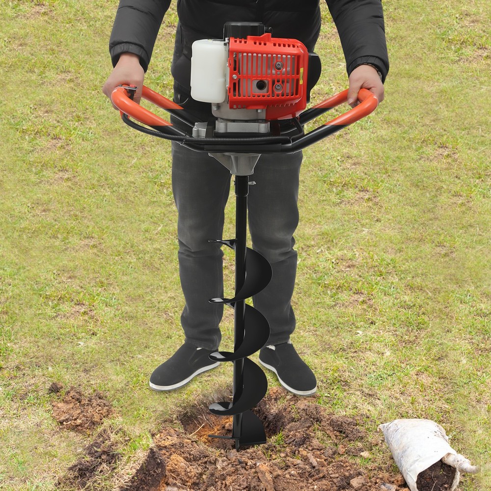 2.3HP Post Hole Digger Kit with 3 Drill Bits – Durable Earth Auger