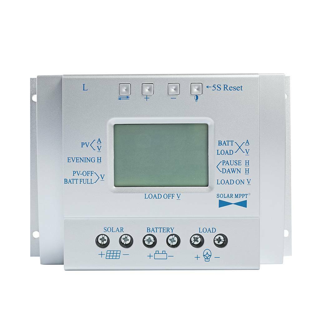 80A 60A MPPT Solar Panel Regulator Charge Controller 12V/24V 1000W/2000W LCD G1