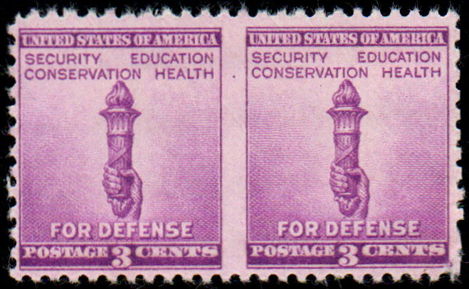 MALACK 901a VF OG NH, Pair, imperf between, robust color! b8697