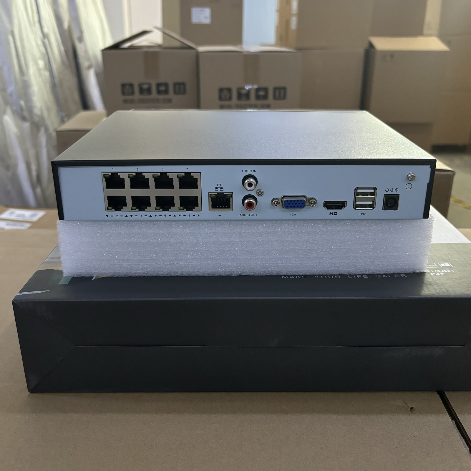 Vikylin 4K 12MP 8CH 8POE NVR Security CCTV 8Channel Network Video Recorder H.265