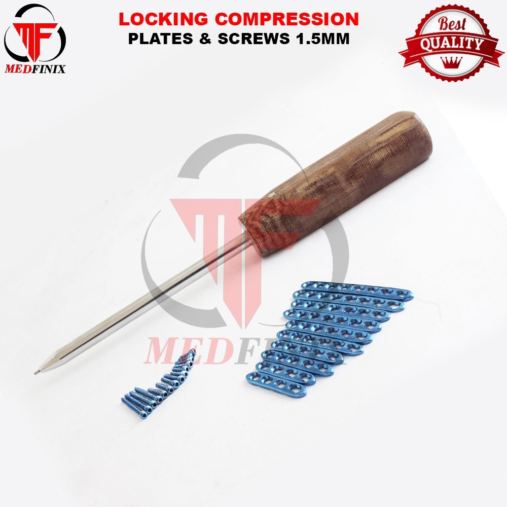 1.5mm Locking Compression Plate & Locking Screw Set & Driver 91 Pcs