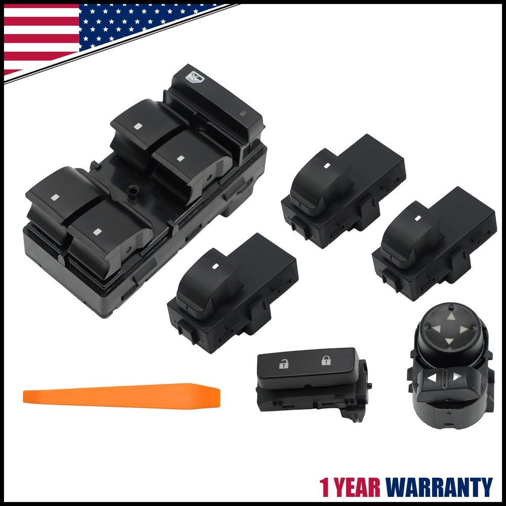 Driver+Passenger Window Control+Mirror+Door Lock Switch For 2007-2015 Chevy GMC