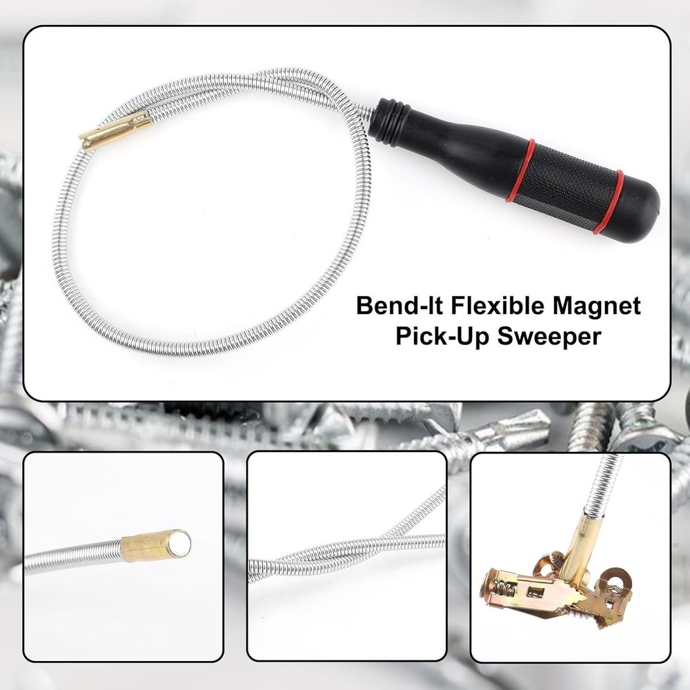 3 Pack Telescoping Magnet Pick up Tool Set，Extendable Magnetic Pick Up Tools a