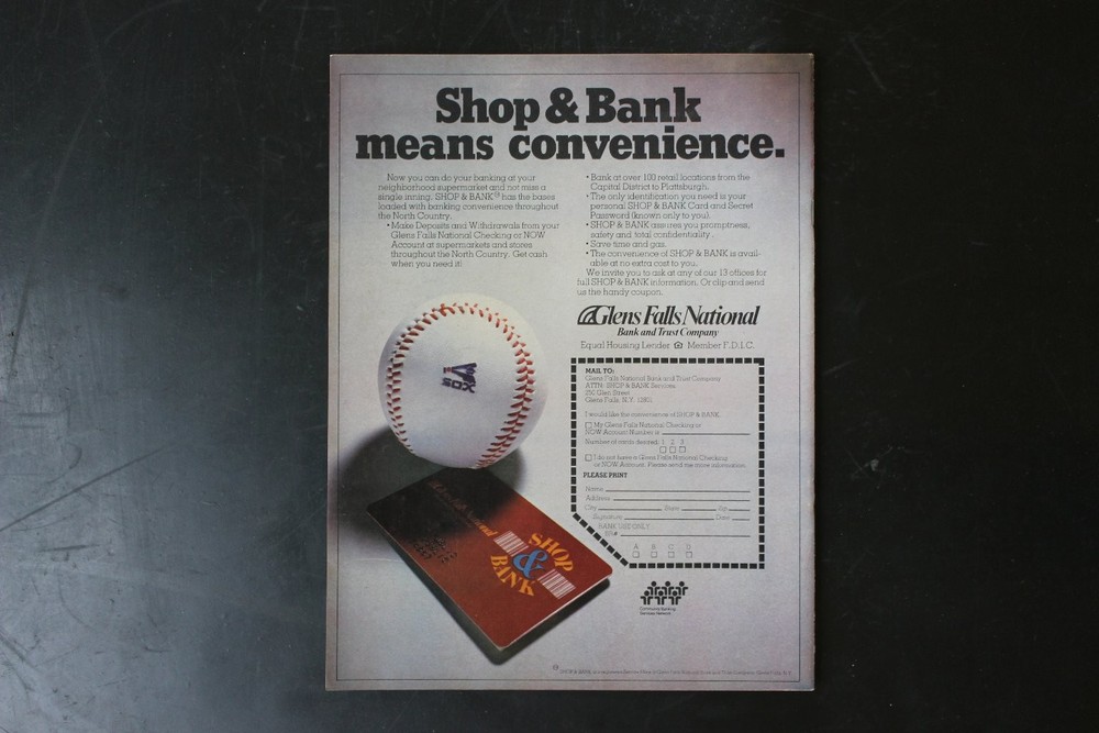 The Sox & You Magazine 1982 Glens Falls White Sox Baseball Program Eastern