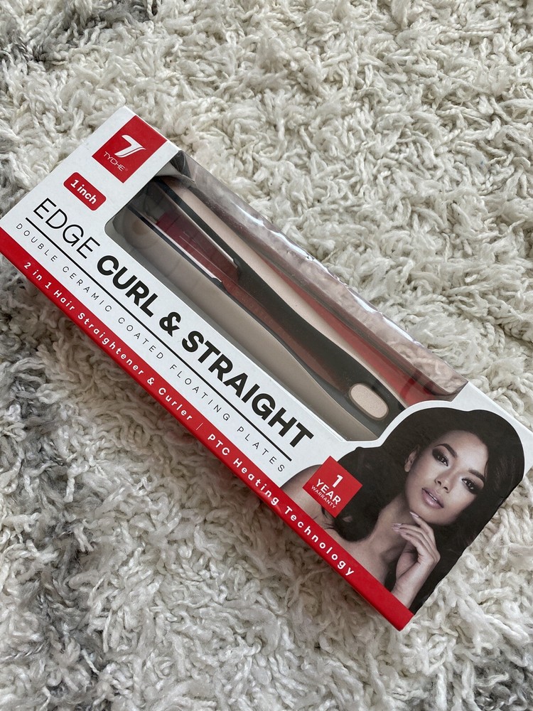 1 Inch Edge Curl & Straighten - Double Ceramic Coated Floating Plates - NEW