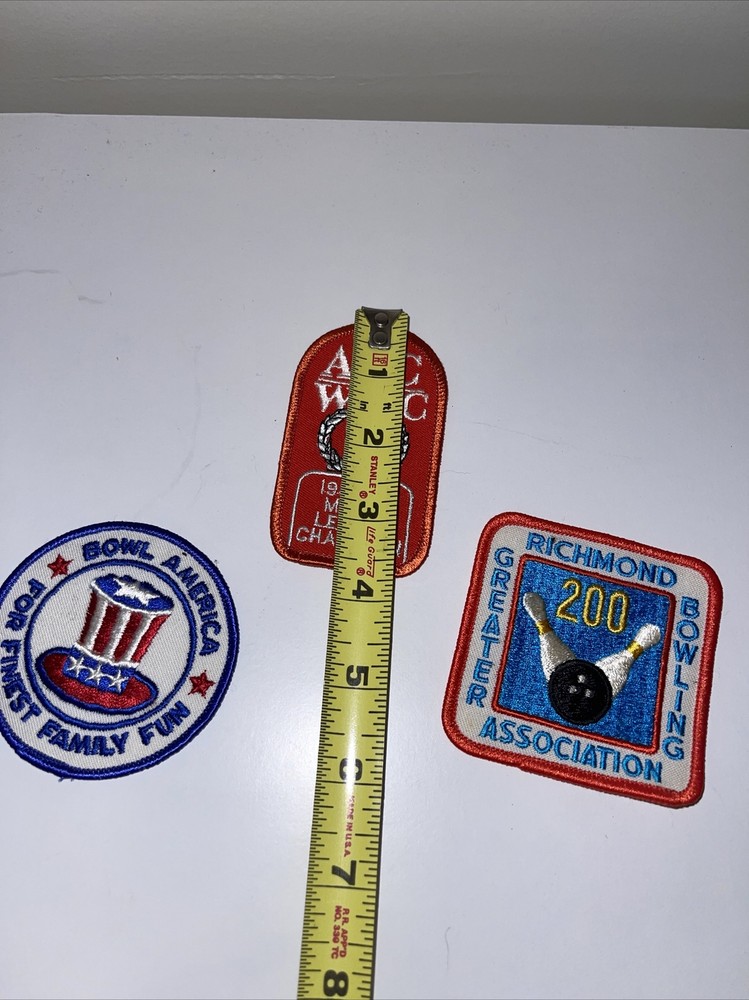 VINTAGE ANTIQUE BOWLING PATCHES