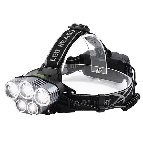 Rechargeable Headlamp 20000 Lumen LED Headlight 6 Modes Headlamp Flashlight