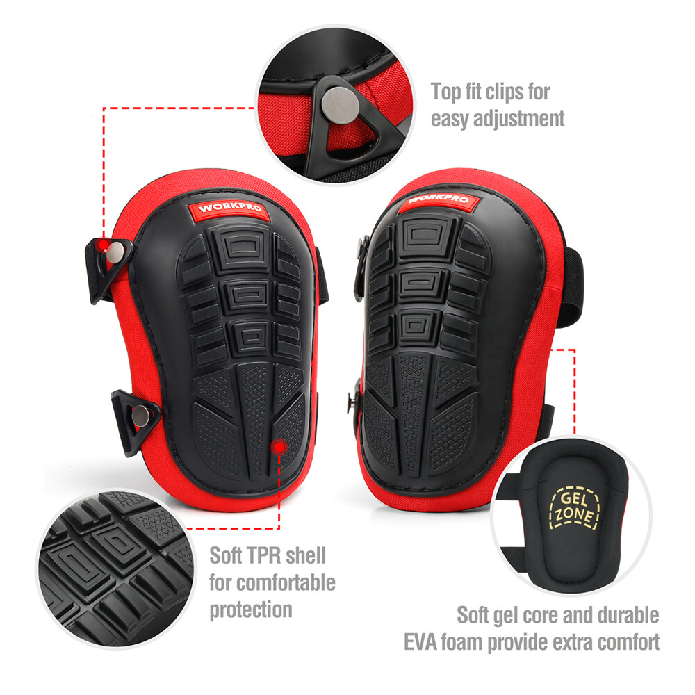 WORKPRO Knee Pads for Work, Construction, Gardening, Flooring, Carpentry, Garage