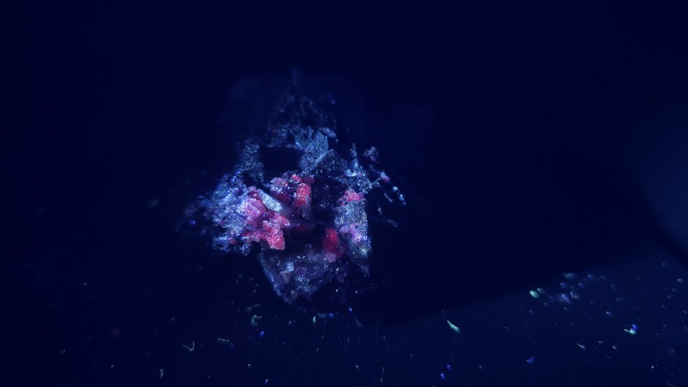 Uv Reactive Fluorite Malachite Specimen