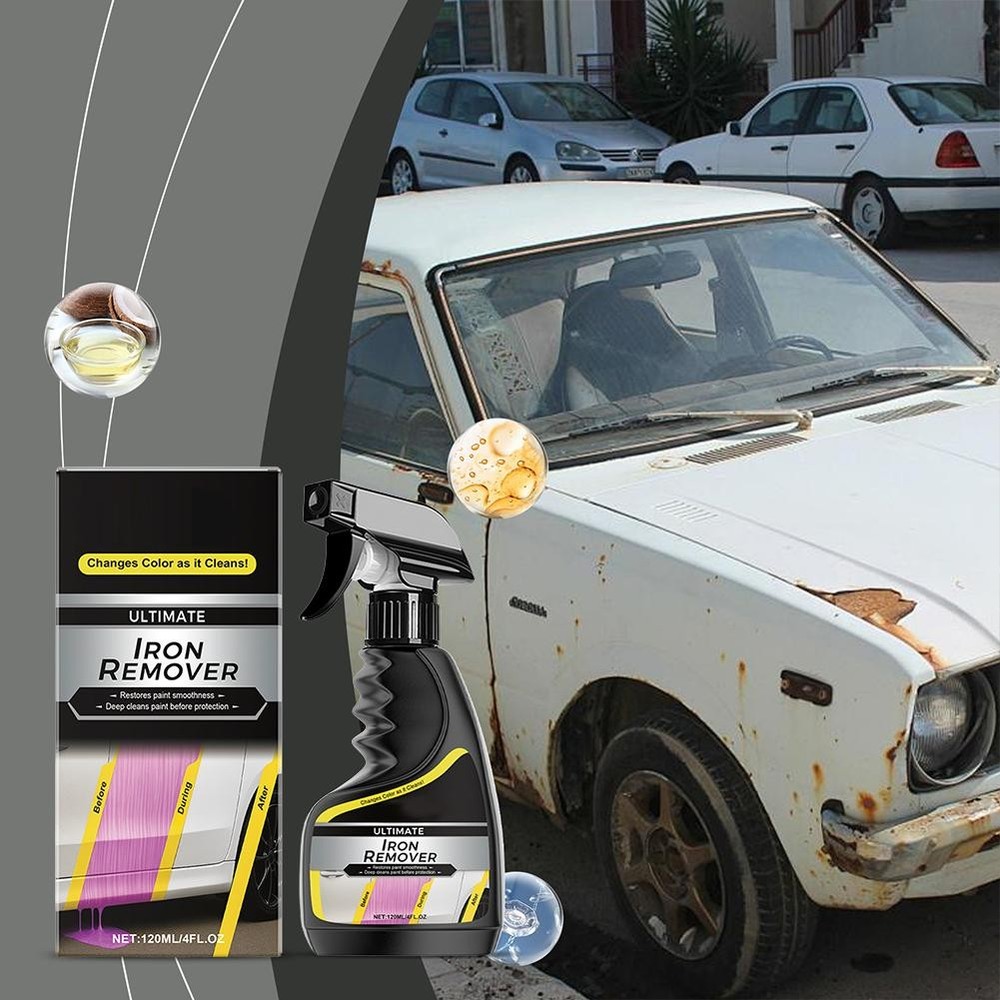 120ML Car Rust Removal: Powerful Rust Remover Spray for Rust Removal Fast