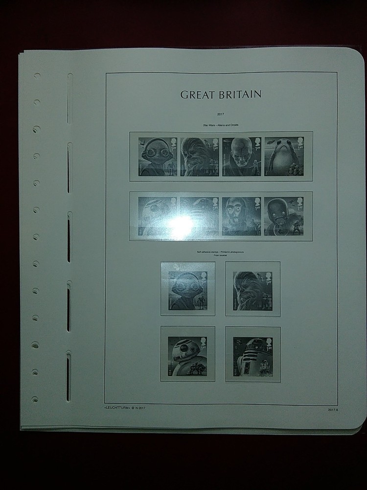 LIGHTHOUSE Commemorative Hingeless album pages Great Britain 2017 Used R2017