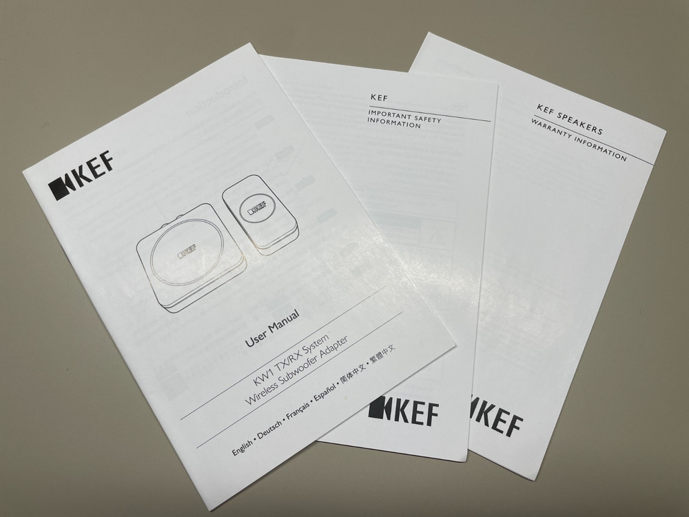 KEF KW1 TX/RX System Wireless Subwoofer Adapter
